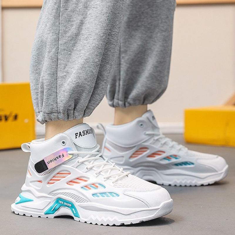 Fashion Men Sneakers Breathable High Top Casual Shoes Lace Up Platform Shoe Designer Tennis Shoes for Men Running Shoe Zapatillas Hombre