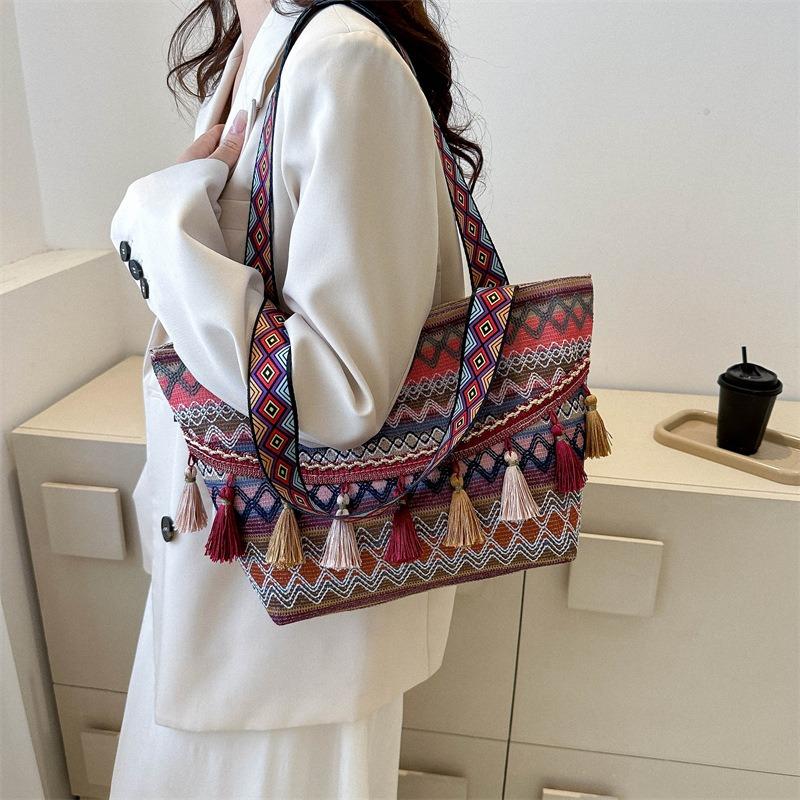 Bag women's autumn new simple casual commuter shoulder bag fashion trend tote bag large capacity women's bag