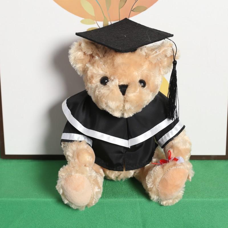Cute Doctoral Bear Graduation Bear Doll Plush Toy Hat Doctoral Bear Doll Bachelor Bear