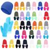 30er Set Kinder Wintermütze Handschuhe Großhandel, Warmes Strickmützen Fäustlinge Set,