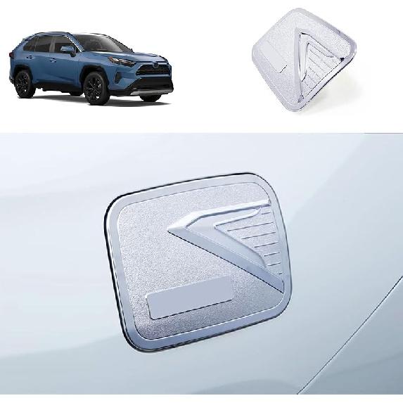 Fuel Tank Cover Compatible With Toyota RAV4 2024 2023 2022 2021 2020 2019Oil Cap Gas Cover Trim Exterior Car Accessories ABS 1PC(Carbon Fiber Style)