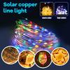 Solar LED Fairy Light Copper Wire Garland Light Waterproof 8 Modes String Lights Christmas Party Garden Solar Lamp Decoration