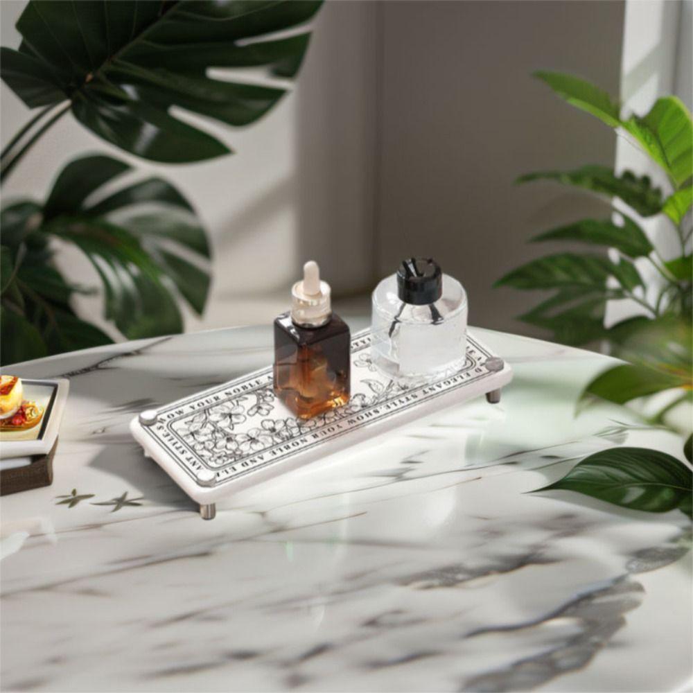 Diatom Mud Bathroom Storage Rack Nordic Style Cosmetic Storage Tray Bathroom Tray Bedroom