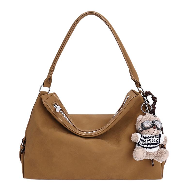 Large-capacity Commuter Tote Bag Women's 2025 New Trendy Autumn and Winter Popular Retro Underarm Bag Shoulder Bag Women's Bag