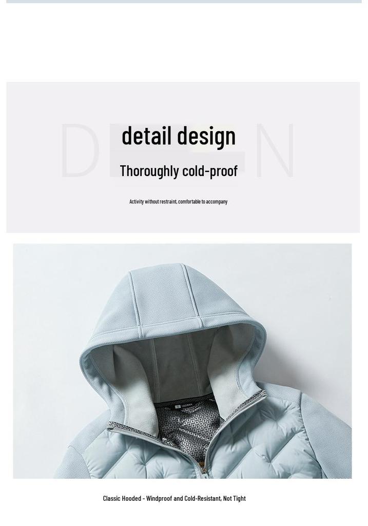 Men's & Women's Hooded Graphene Down Jacket - 90% Goose Down, Lightweight, Fashionable, Warm, Casual Couple Style for Autumn/Winter