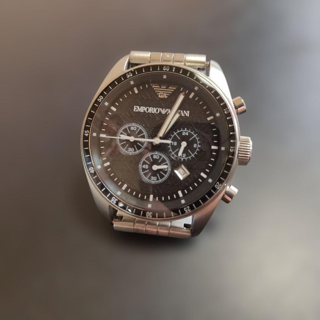 Used emporio armani chronograph men s watch