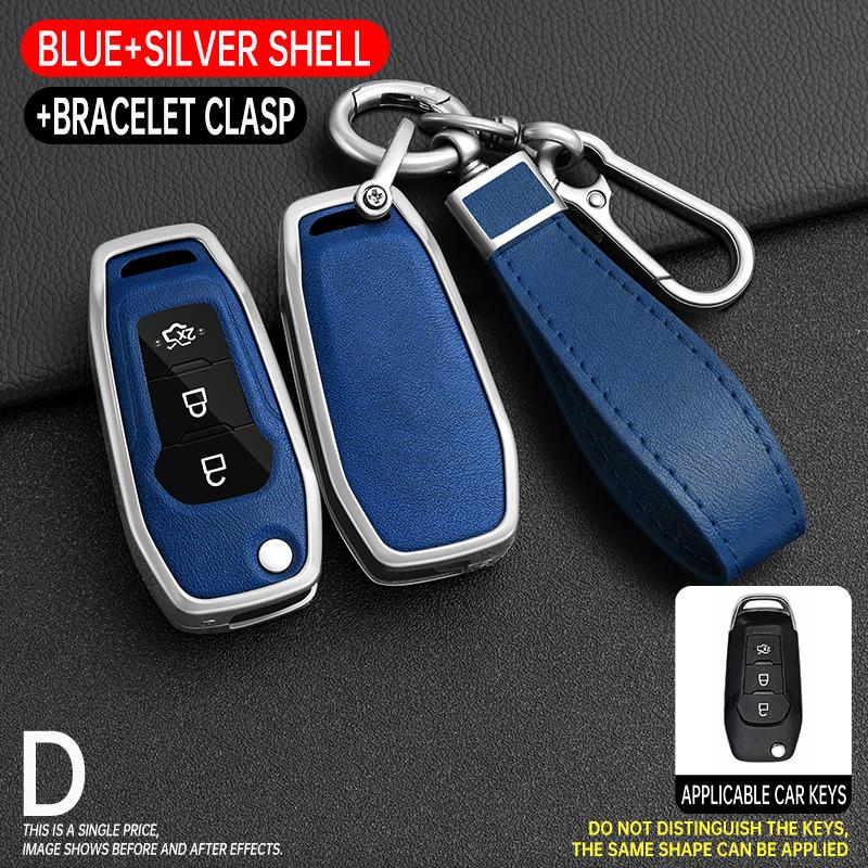 Interior Mouldings Car Remote Key Case Cover for Ford Figo 2017 Mondeo 5 Ecosport Fiesta Mk8 Everest Ranger Fusion Kuga Escort F