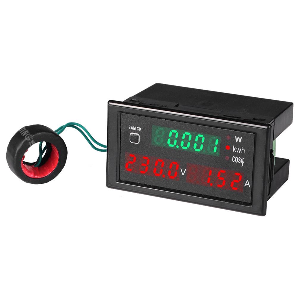 Multi Parameter Digital Panel Meter 80-300V 100A Voltmeter Ammeter Power Monitor with High Accuracy and Fast Update Speed
