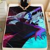 1Pc Angel Anime Print Flannel Blanket, High Quality Comfortable for All Seasons, Home Decor, Warmth and Comfort, Perfect for Christmas Gifts 05