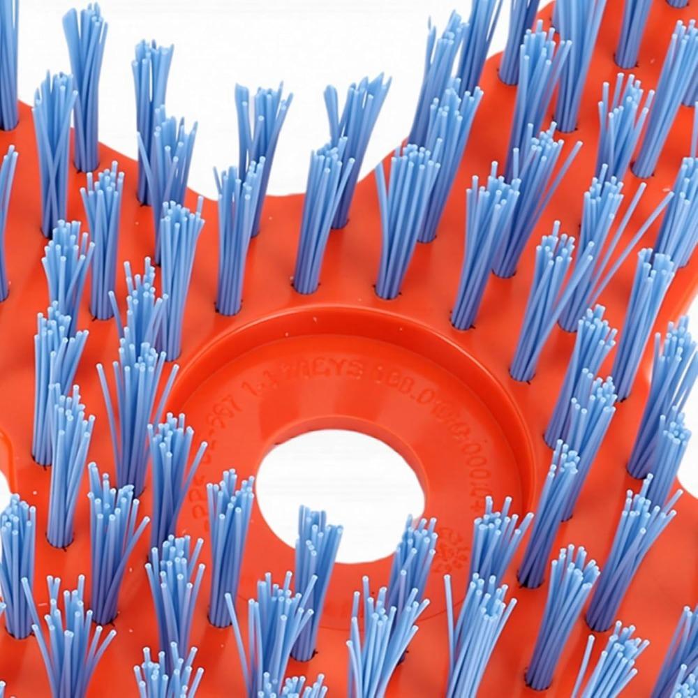 Polyester Material Lawn Mower Cleaning Brush X Shaped Design Garden Weeding Brush  Patio Cleaning