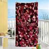 Rose Customized Name Beach Towel Super Soft Microfiber Quickdry Fabric Suitable for Sports Travel Swimming Yoga Bathroom Beach And Pool