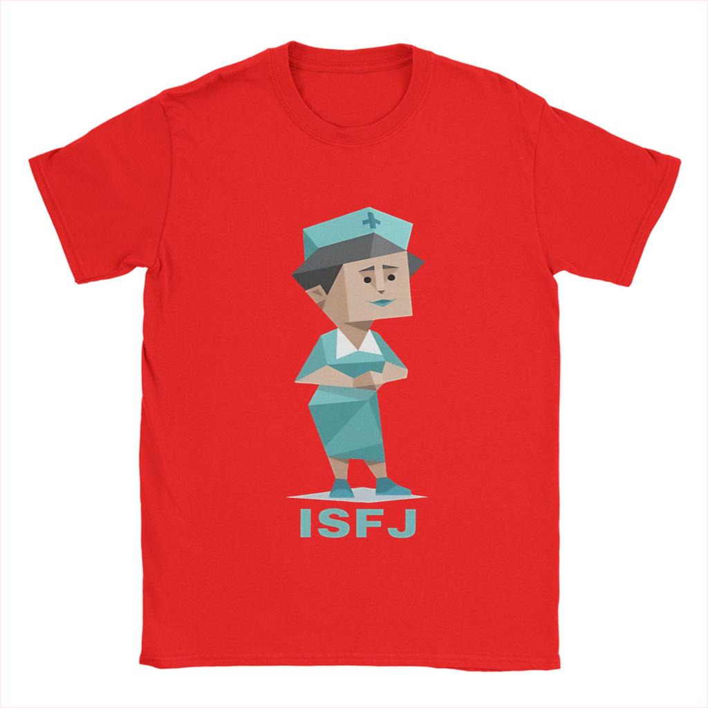 Men ISFJ MBTI T Shirts Pure Cotton Clothes Humorous Short Sleeve O Neck Tees Birthday Present T-Shirt