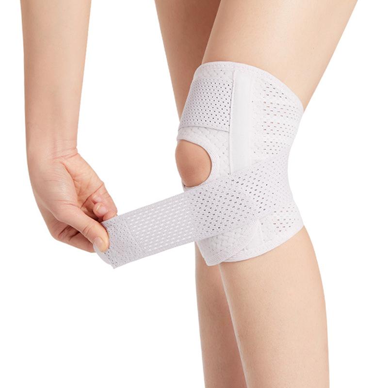 1/2 Stück atmungsaktive Kniebandage aus Netzstoff mit seitlicher Stabilität zur Linderung von Knie- und Meniskusschmerzen und zur Unterstützung bei Meniskusrissen