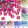 Imitation Austrian Diamond, Even Surface Hot Melt Adhesive Hot Diamond Ab Color Crystal Glass Diy Clothing Rhinestone Decoration