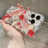 Glitter Bling 3D Floral Phone Case For XiaoMi Poco X7 Pro 5G X6 X5 X4 X3 Rhinestone Rose Flower Crystal Cover
