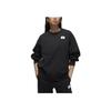 Jordan Solid Color Casual Loose Fleece-Lined Pullover Long Sleeve Sweatshirt Women Tops Black DQ4600-010