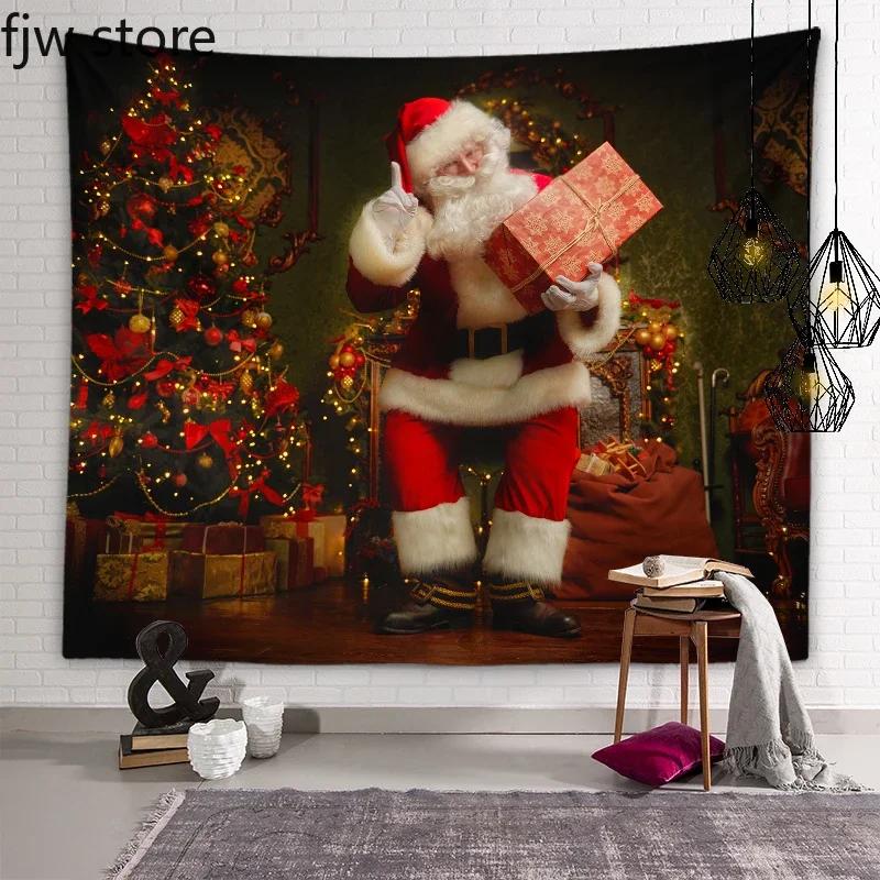 Santa Claus Tapestry Christmas New Year Wall Art Decor  Dorm Room  Bedroom Living  Home    Gift