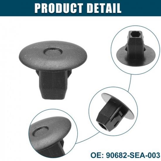 Fender Liner Clips Replacement For Honda Accord No.90682-SEA-003 Black 40 Pcs