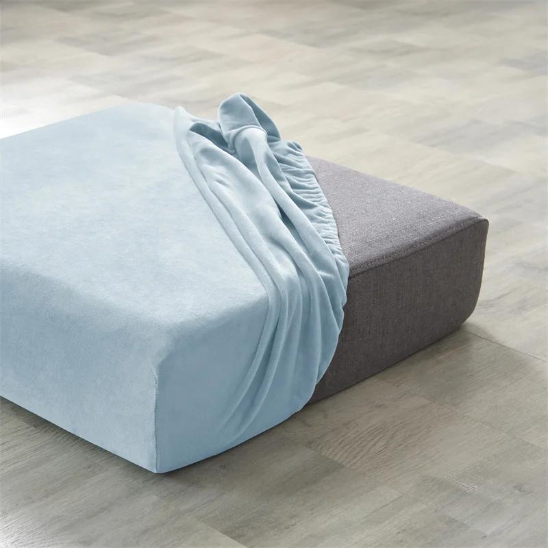 1PC Velvet Sofa Seat Cushion Covers For Living Room Plush Cushion Covers Soft Stretch Couch Slipcover Furniture Protector
