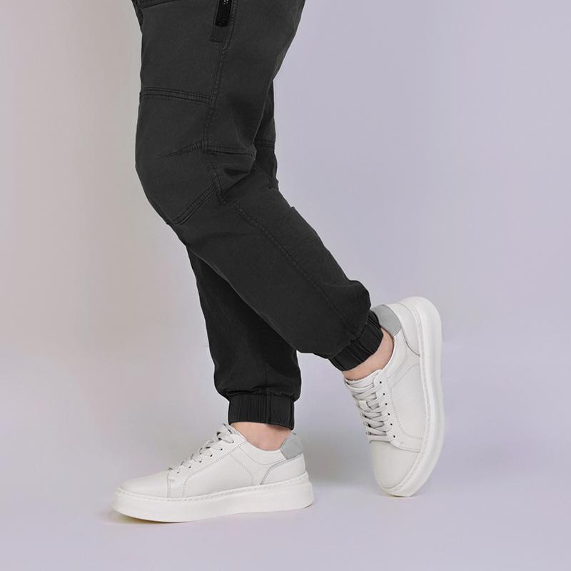 Fashion All-match Vulcanized Sneakers Lace-Up Luxury Brand Male Walking Shoes Male Comfortable Flats Genuine Leather Men Casual Shoes