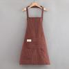 Fashion Home Cooking Kitchen Catering Breathable Apron Men's Long Sleeve Oil-proof Wear-resistant Work Women's Gown