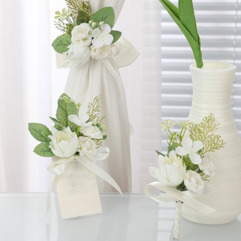 Unique Wrist Corsage Wedding Boutonniere Girl Bracelets Pin Ridesmaid Flower Elegant Boutonniere for Weddings