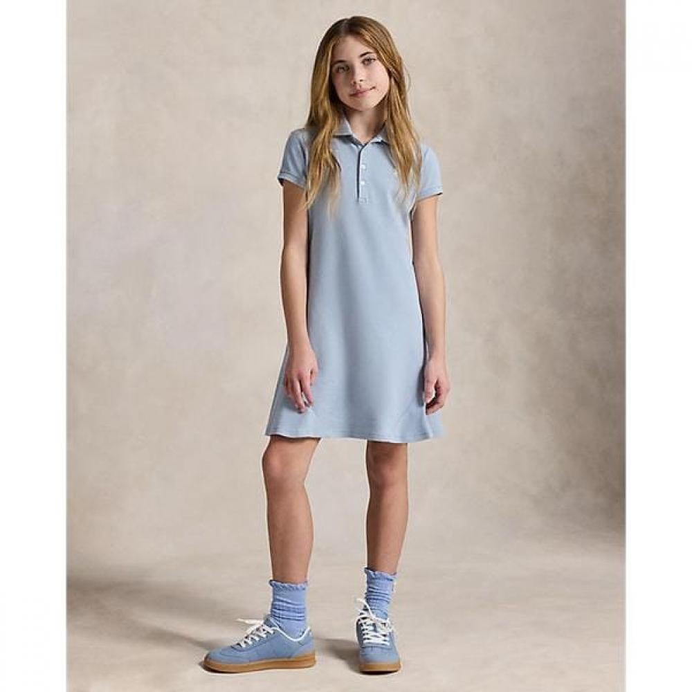 Polo Ralph Lauren Girls 7 16 Stretch Mesh Polo Dress S