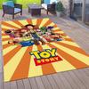 1pc Toy Story Pattern Area Rug Soft Flannel Floor Mat for Living Room, Office, Bedroom, Outdoor and Camping, Sofa Coffee Table Floor Mat, De