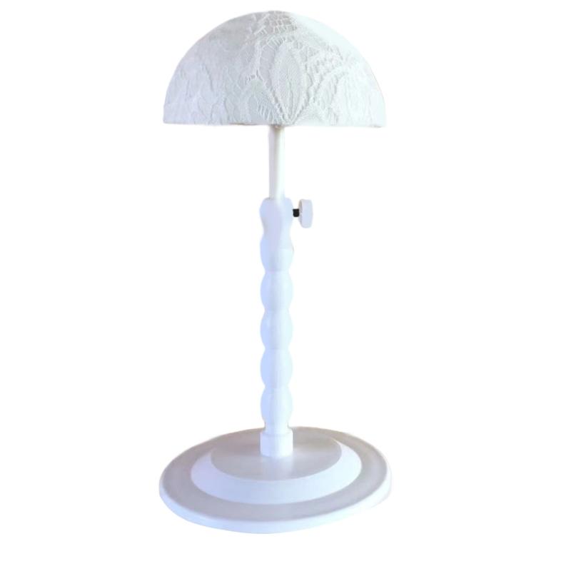 Home and Travel Friendly Plastic Wig Holder with Adjustable Height Hat Display Unique Wig Rack for Wig Care and Storage белый