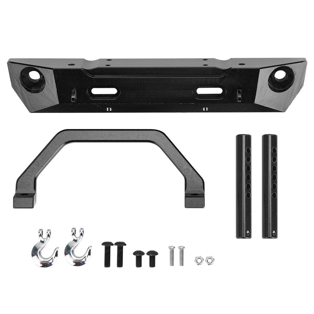 Aluminium Alloy RC Front Bumper Guard Spare Upgrade Parts Accessories for RGT 136100 1 10 RC CrawlerBlack