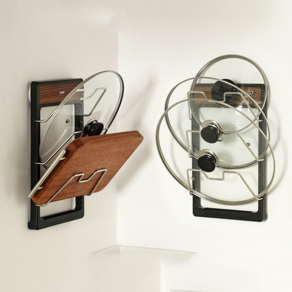 Suction Cup Pot Lid Rack 3 Layers Shoe Storage Shelf Portable Kitchen Organizer Rack  Home