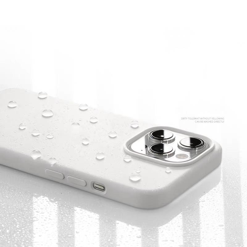 Custodia magnetica per telefono in silicone liquido originale grigio titanio per iPhone 16 15 14 13 Pro Max Plus magsafe ricarica cover posteriore morbida