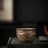 Vintage Ceramic Tea Cup with Dragon Design, Large Capacity Kung Fu Tea Set, Antique Oriental Tea Mug for Gongfu Ceremony