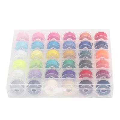 Sewing Accessories Plastic Sewing Threads Colorful Standard Size Pre-Wound Bobbins 36 Grids Bobbin Thread Set Household Sewing