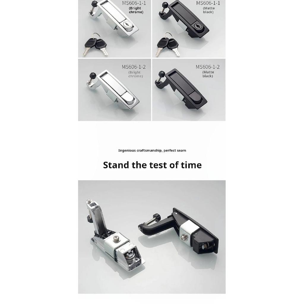 1PCS MS606 Flat Lock Industrial Electrical Distribution Cabinet Lock Zinc Alloy Pressing Electrical Box Lock Hardware Accessorie