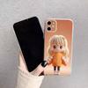 Cartoon Girl Pattern Phone Case For iPhone17,16,15,14,13,12,11 Plus,Pro Max Soft Transparent Cover