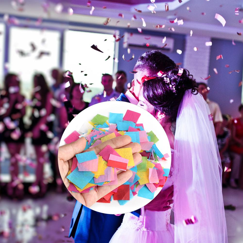 Square Paper Confetti Mixed Coloured Paper Scraps Decoration Celebration Accessory 50g Less Than Br More Than
