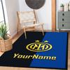Inter Milan Personalized Text Area Rug Perfect for Dining Room Entryway Bedrooms Hallway Antislip Carpet Decorate Offices
