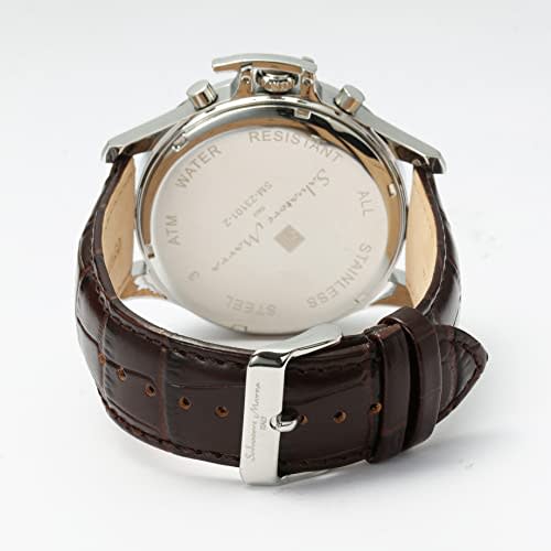 Salvatore Marra Stainless Steel Multi-Calendar SM23101-SSWH Men's