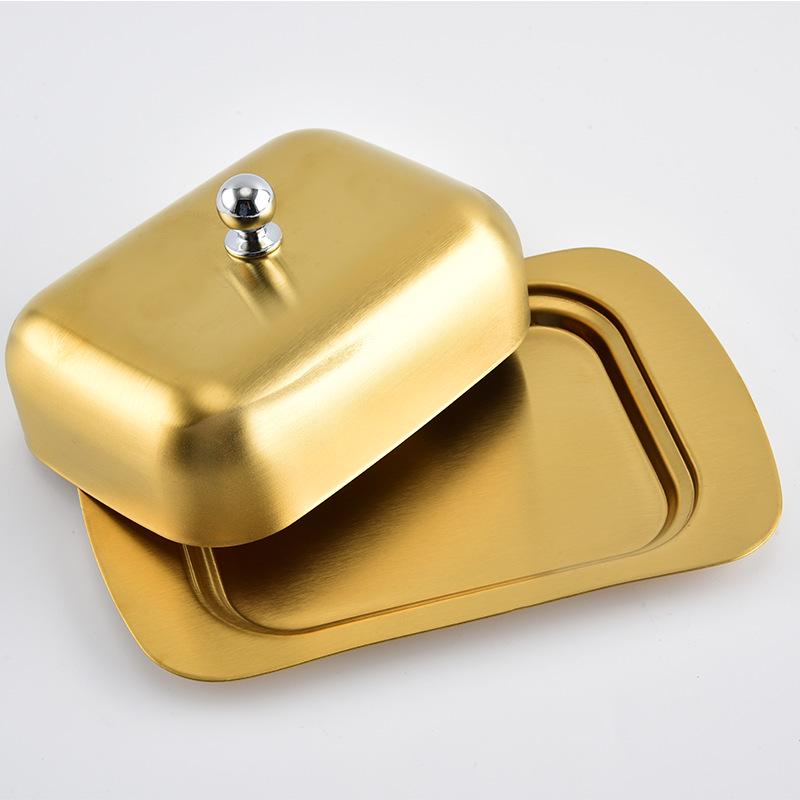 European Style Stainless Steel Butter and Cheese Box for Western Cuisine