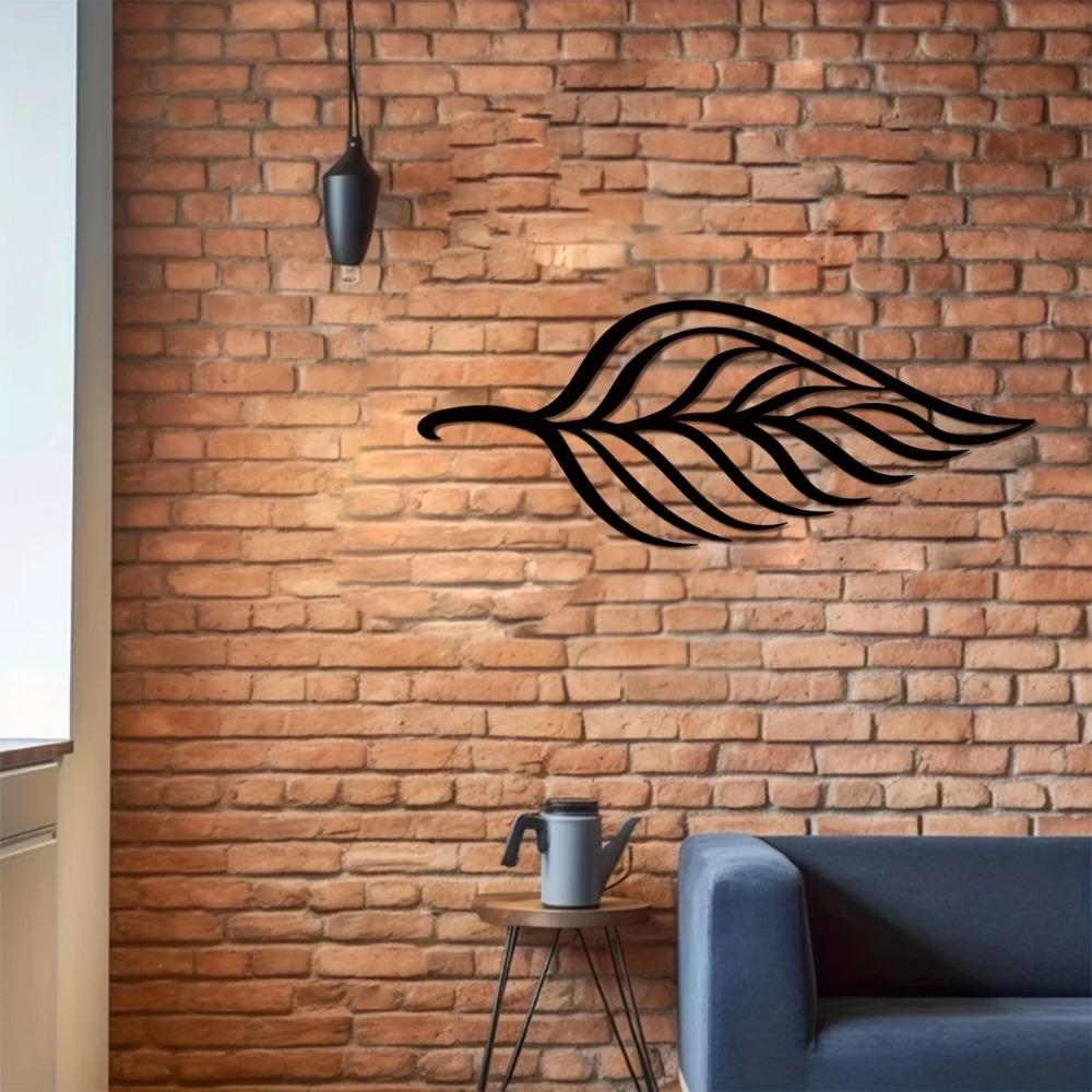 1pc Metal Leaf Wall Decor – Big Leaf Design for Living Room & Garden | Elegant Wall Hanging | Stylish Metal Leaf Decoration