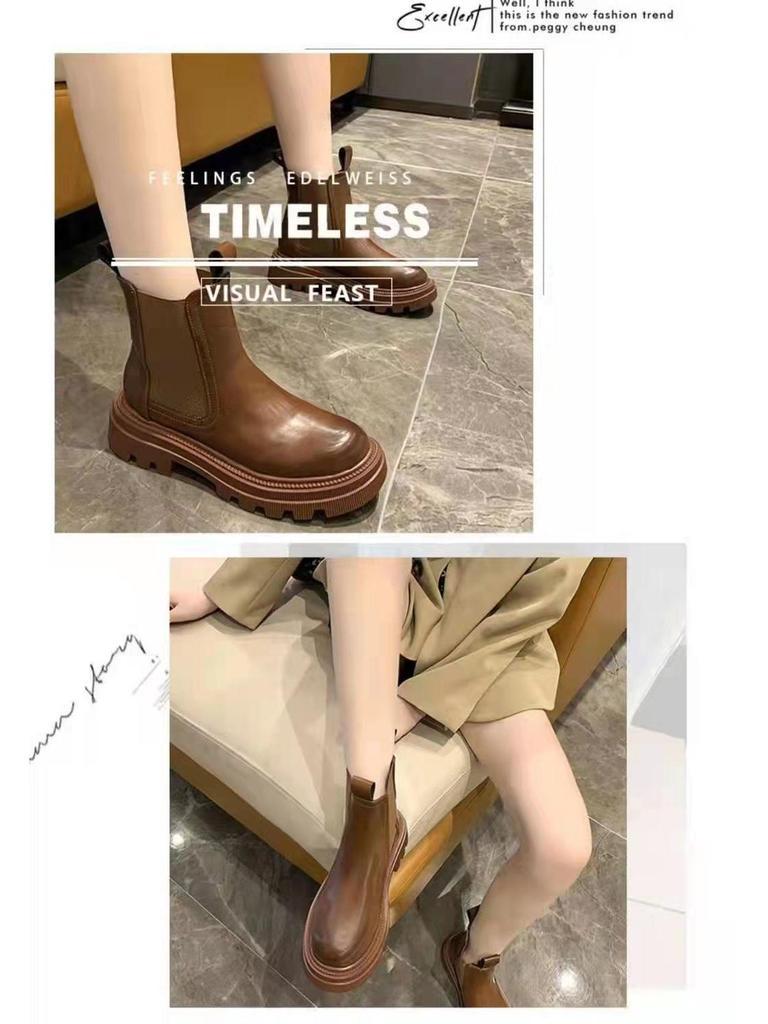Bestseller Unisex Martin Schneestiefel: 2025 Winter Rutschfeste Mode Chelsea Stiefelette