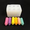 6 Cavities Silicone Pillar Candle Molds for Epoxy Resin Making Candle Soap Chocolate Fondant Molds for Candy Cake Baking