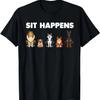 Lustige Hundeerziehungs-Kunst für Männer Frauen Hundeliebhaber Welpen Haustier T-Shirt