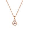 Lucky Grass Smart Light Luxury Temperament Gorgeous Full Diamond Necklace Female Versatile Collarbone Chain Titanium Steel Chain