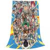 Inazuma Eleven Cartoon Anime Fleece Throw Blankets RPG Football Game Blankets Home Couch Super Soft Bedspread Quilt Breathable