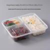 Transparent Disposable Multi-Compartment Takeaway Containers