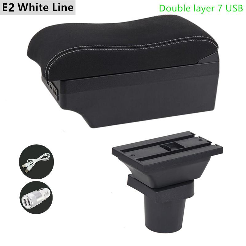 Armrest Arm Rest For Toyota Yaris Vitz Hatchback 1998-2011 Centre Console Storage Box with USB LED 1999 2000 2001 2002 2003 2004