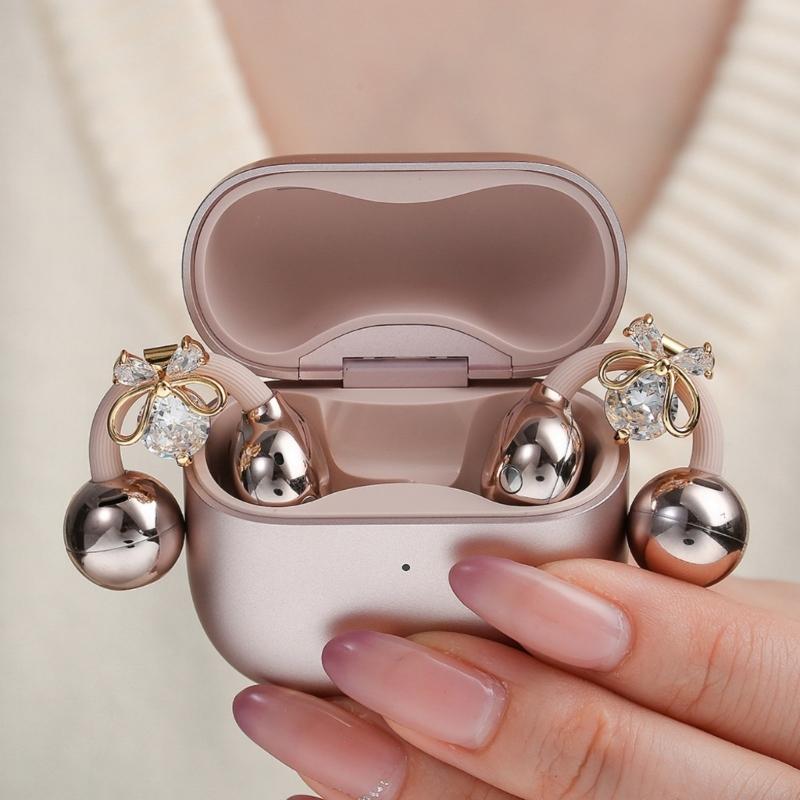 Elegant Alloy Earphone Charm For Freeclip 1 2 Earbud Ear Clip With Sparkling Zirconia Stone Accent Securely Fit