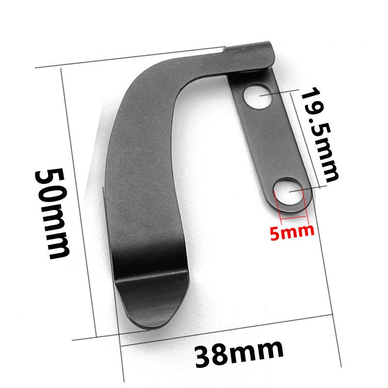 1piece Stainless Steel KYDEX IWB HOLSTER CLIPS K Sheath Waist Clip Accessories Knife Scabbard Back Clip KYDEX Carrying Belt Clip
